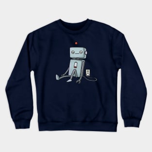 Low battery robot Crewneck Sweatshirt